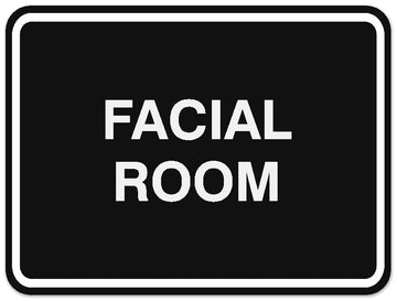 Signs ByLITA Classic Framed Facial Room Sign - Easy Installation | Durable Wall or Door